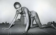 Awesome Oversized Vintage Grace Jones Photograph