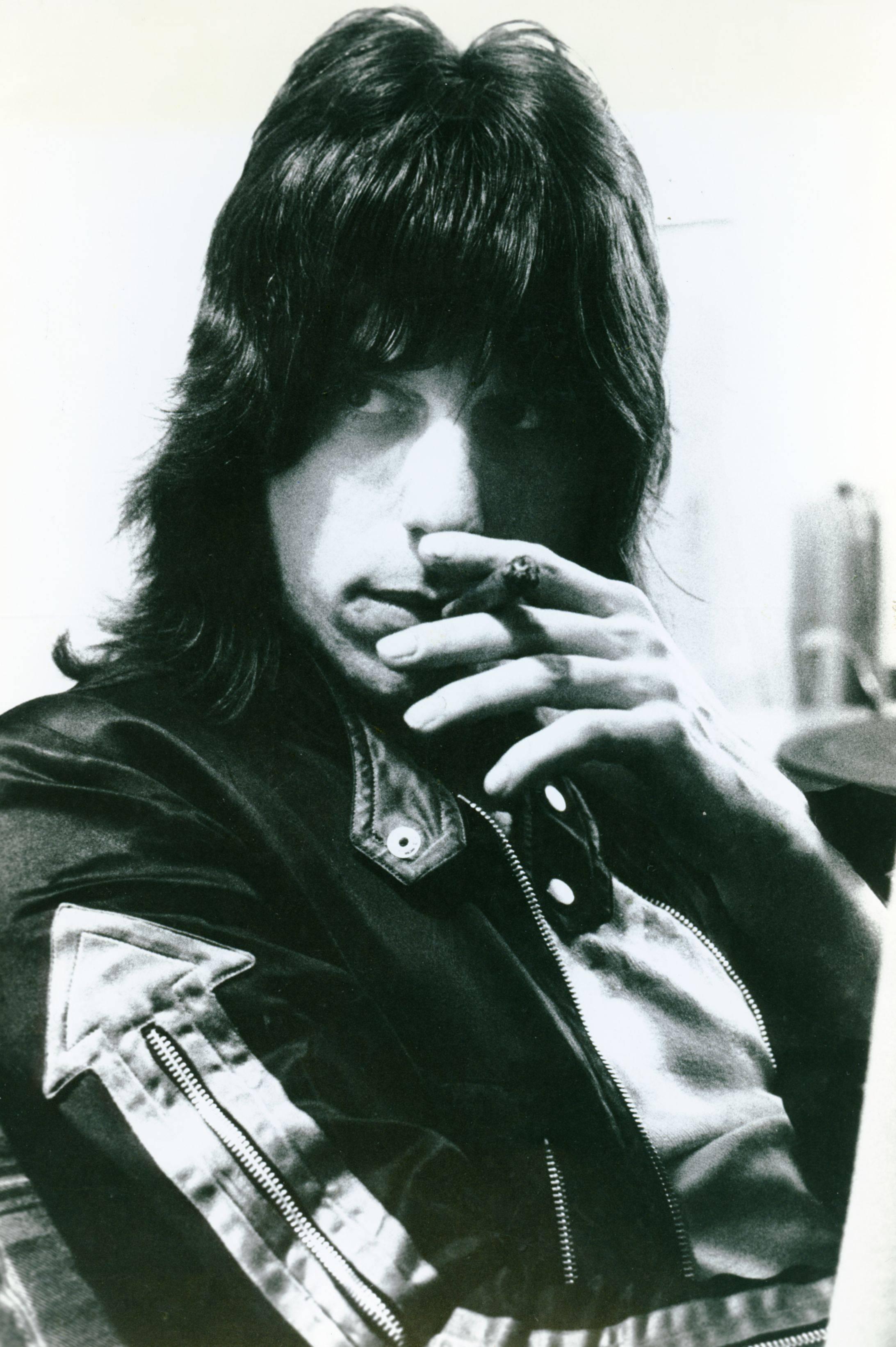 Unknown Portrait Photograph - The Elusive Rock Guitarist: Jeff Beck Vintage Original Photograph