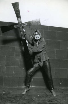 Ozzy Osbourne with Cross Vintage Original Photograph