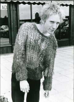 Johnny Rotten of The Sex Pistols Candid Vintage Original Photograph