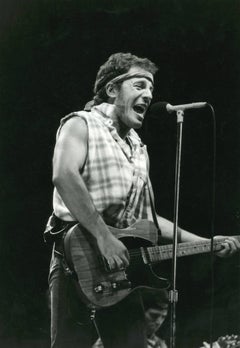 Bruce Springsteen Singing Vintage Original Photograph
