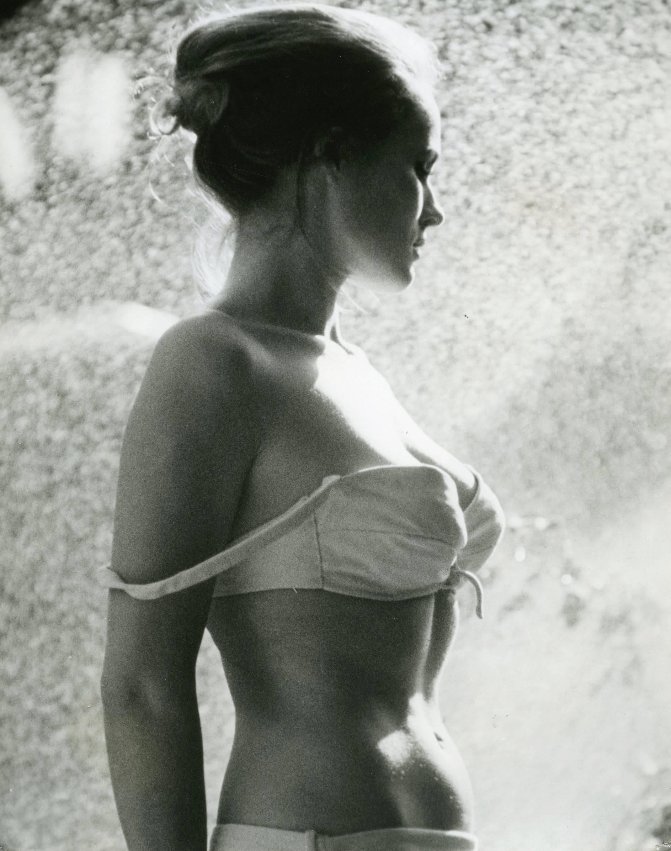 Unknown Nude Photograph - Vintage Original Photograph of seductive film star Ursula Andress