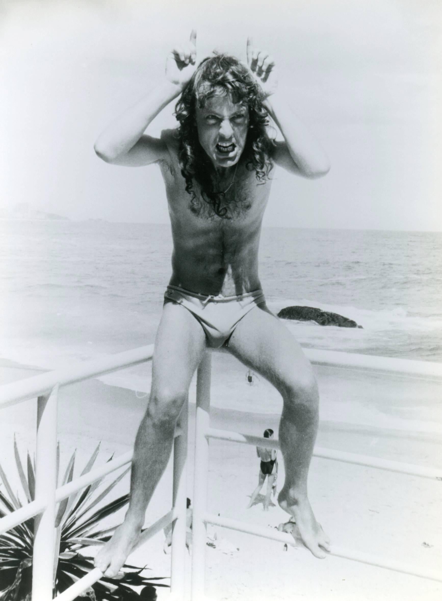 Unknown Black and White Photograph - Angus Young Vintage Original Photograph