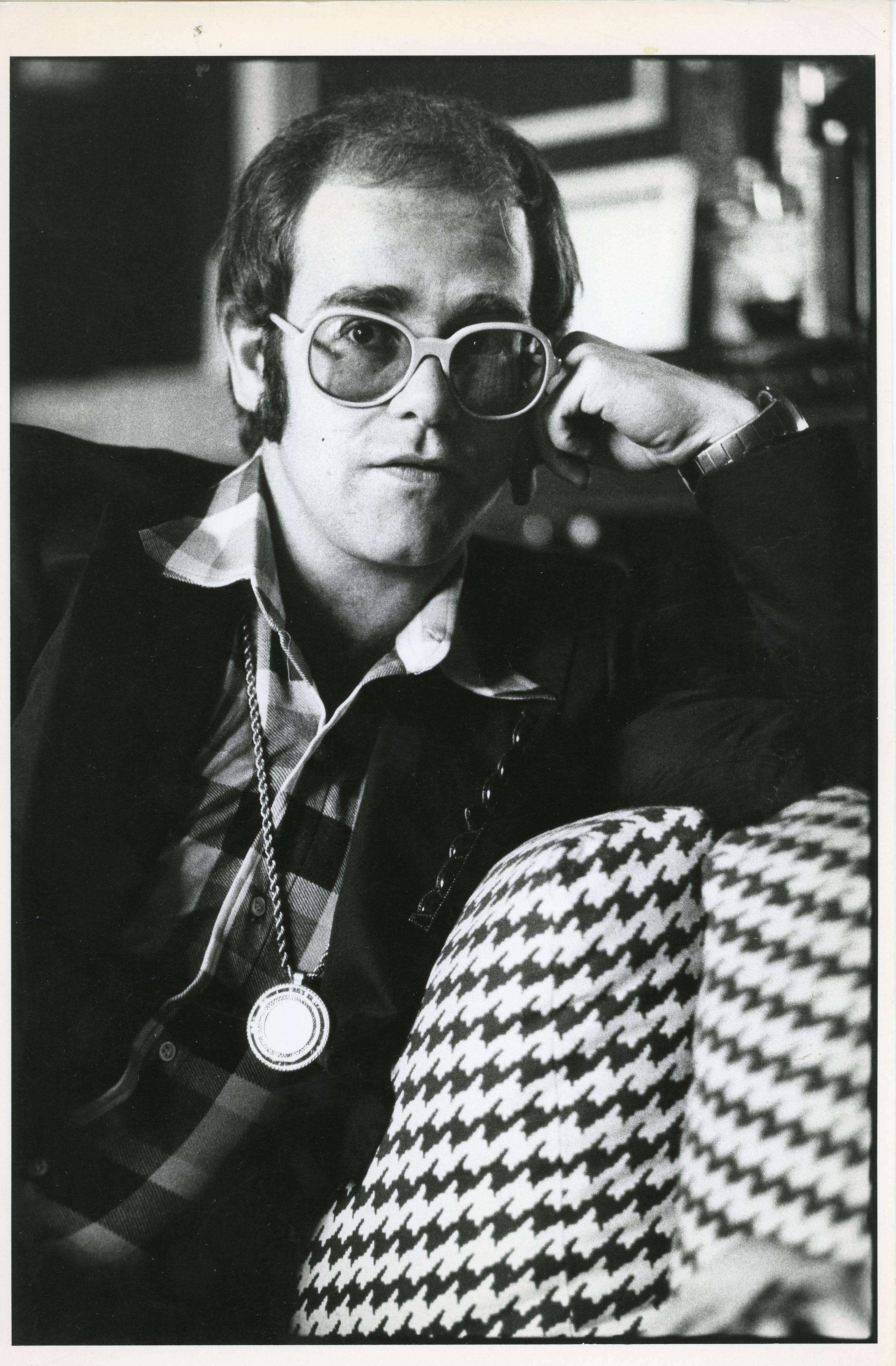 Neil Jones Portrait Photograph - Elton John Classic Original Photograph