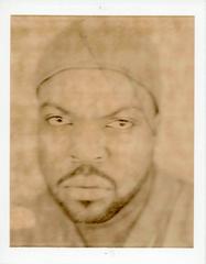 Rare Original Vintage Oversized Polaroid Photograph of Ice Cube