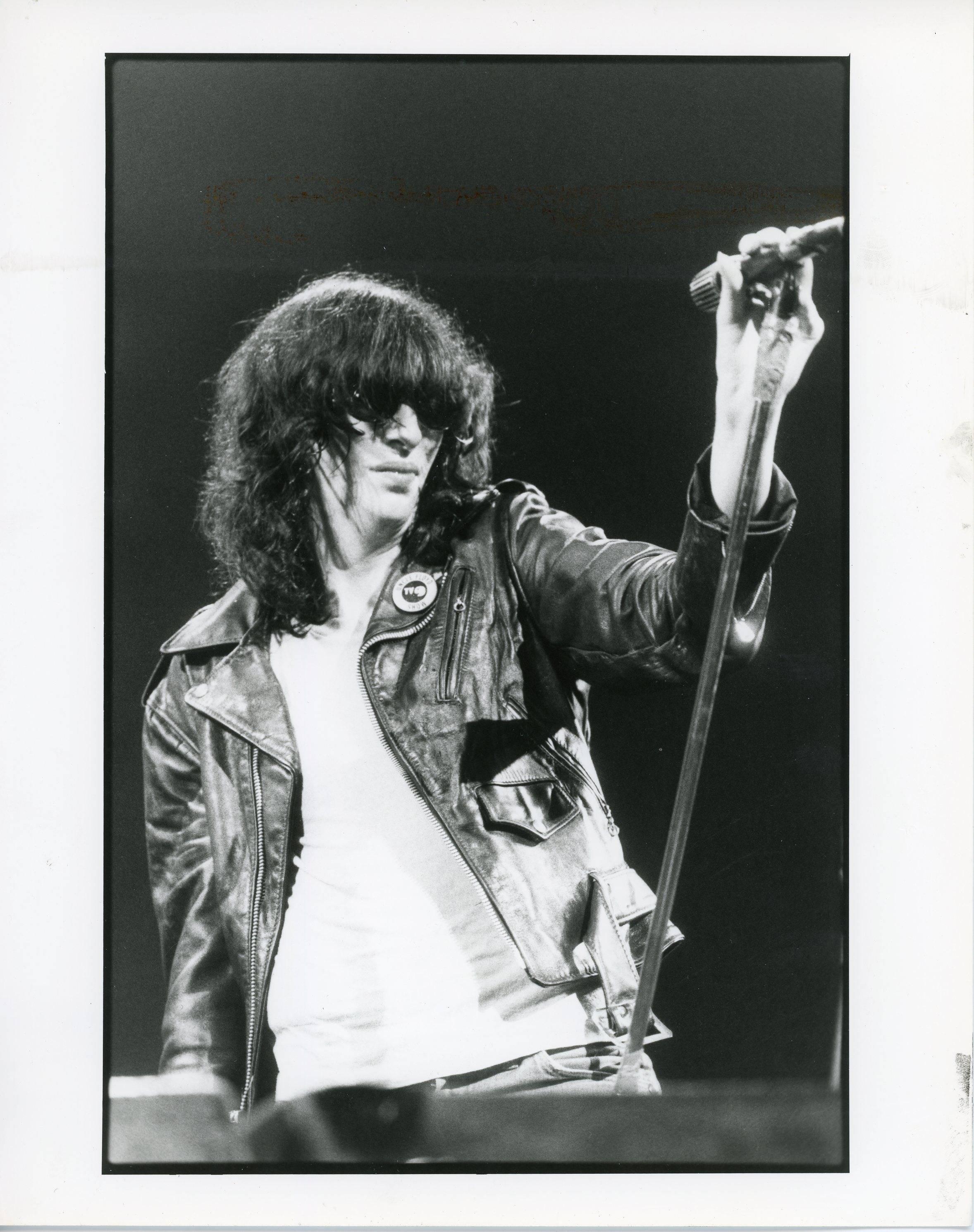 Unknown Black and White Photograph - Joey Ramone Vintage Original Photograph