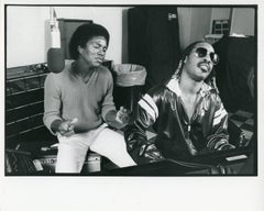 Stevie Wonder and Jermaine Jackson Vintage Original Photograph