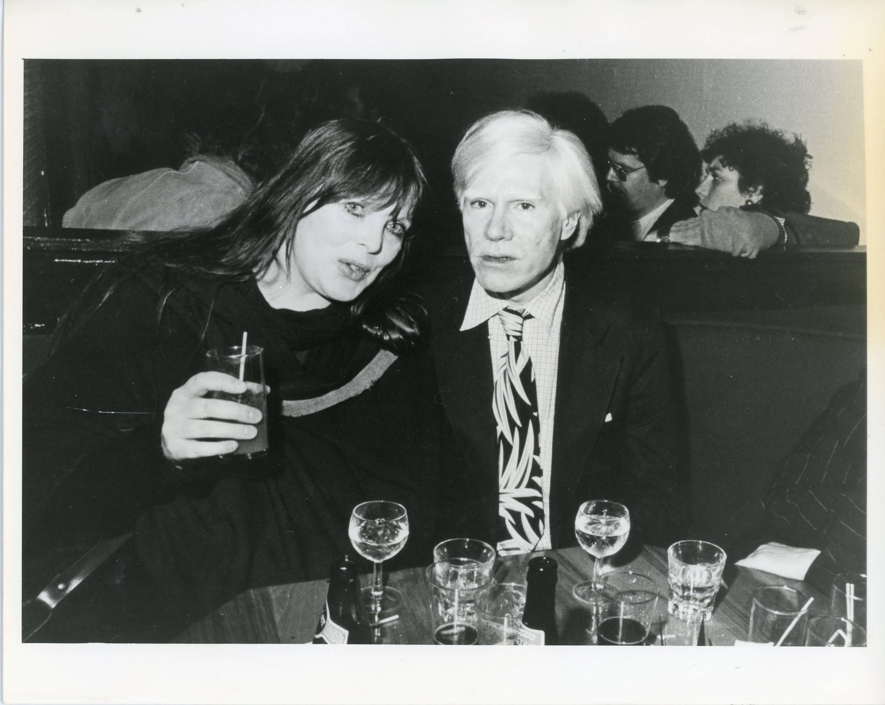 Unknown Black and White Photograph - Andy Warhol and Nico Original Vintage Photograph