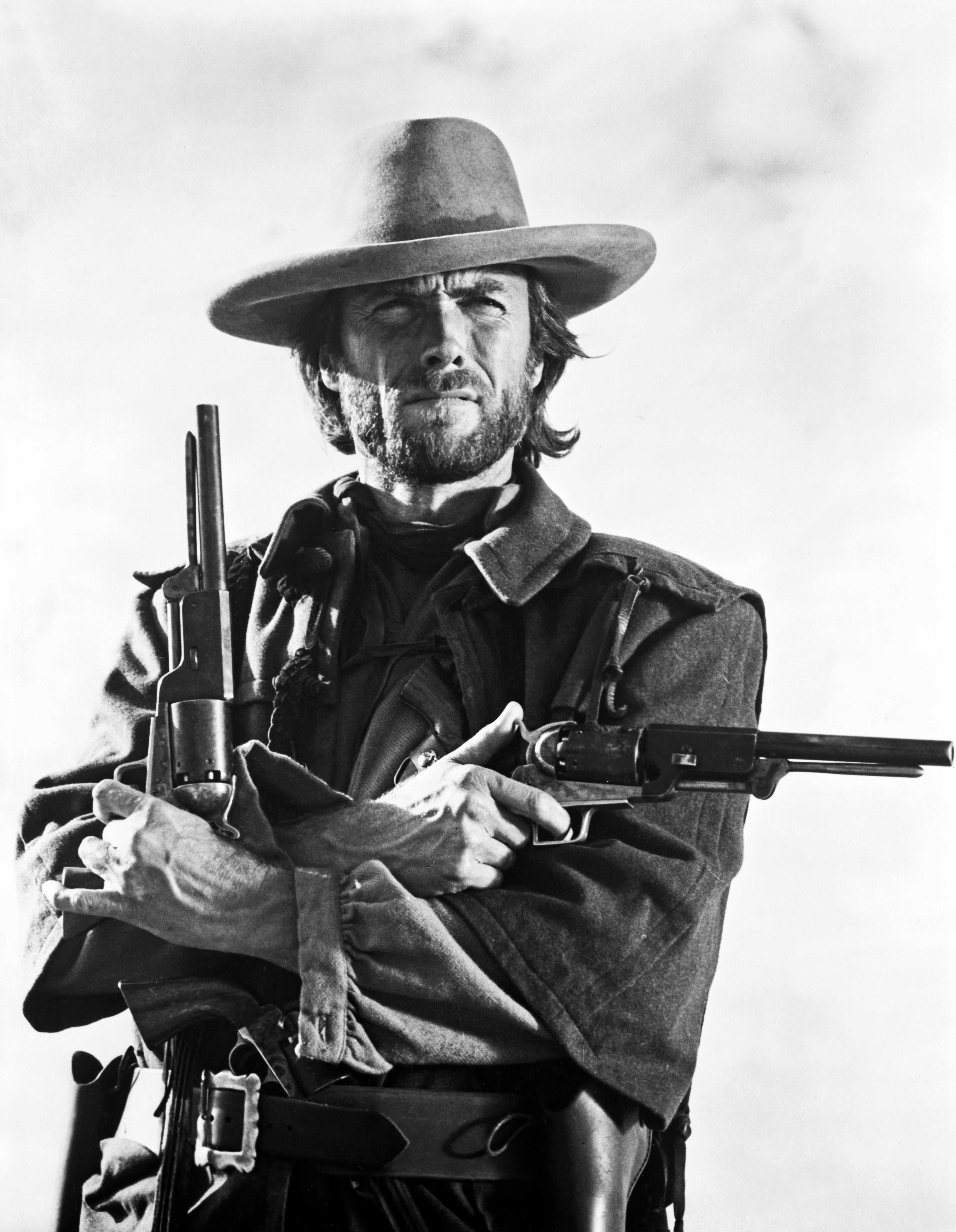 Unknown Portrait Photograph - Clint Eastwood in a scene from "The Outlaw Josey Wales" Fine Art Print