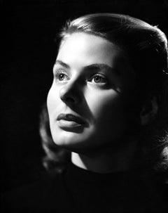 Ingrid Bergman regardant vers le haut, impression d'art