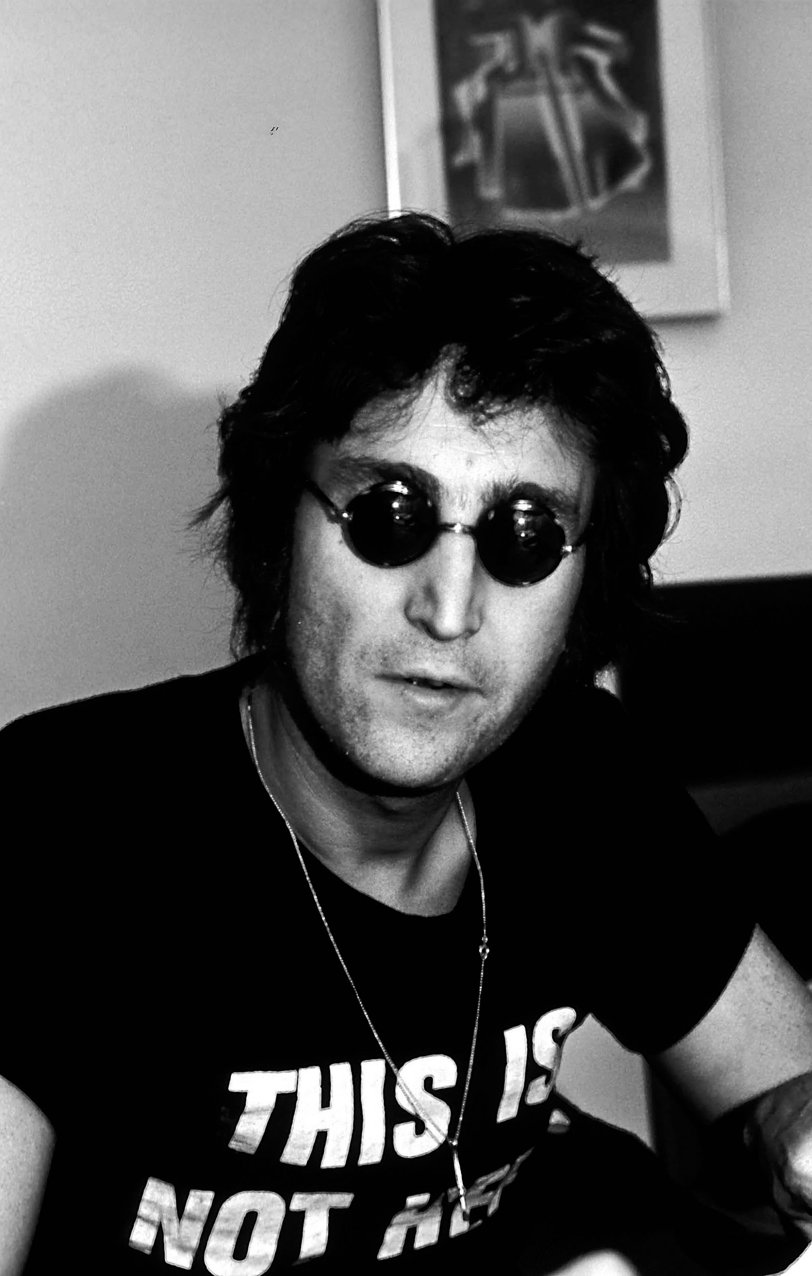 Kirby Smith Black and White Photograph - Classic John Lennon Fine Art Print