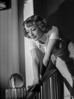 Joan Crawford Leaning on Railing Fine Art Print