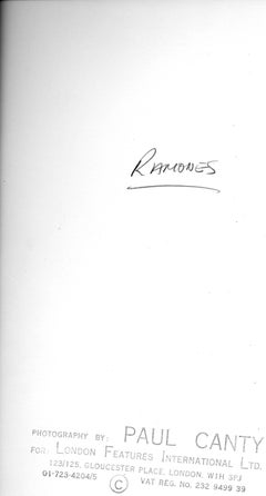 The Ramones Vintage Original Photograph