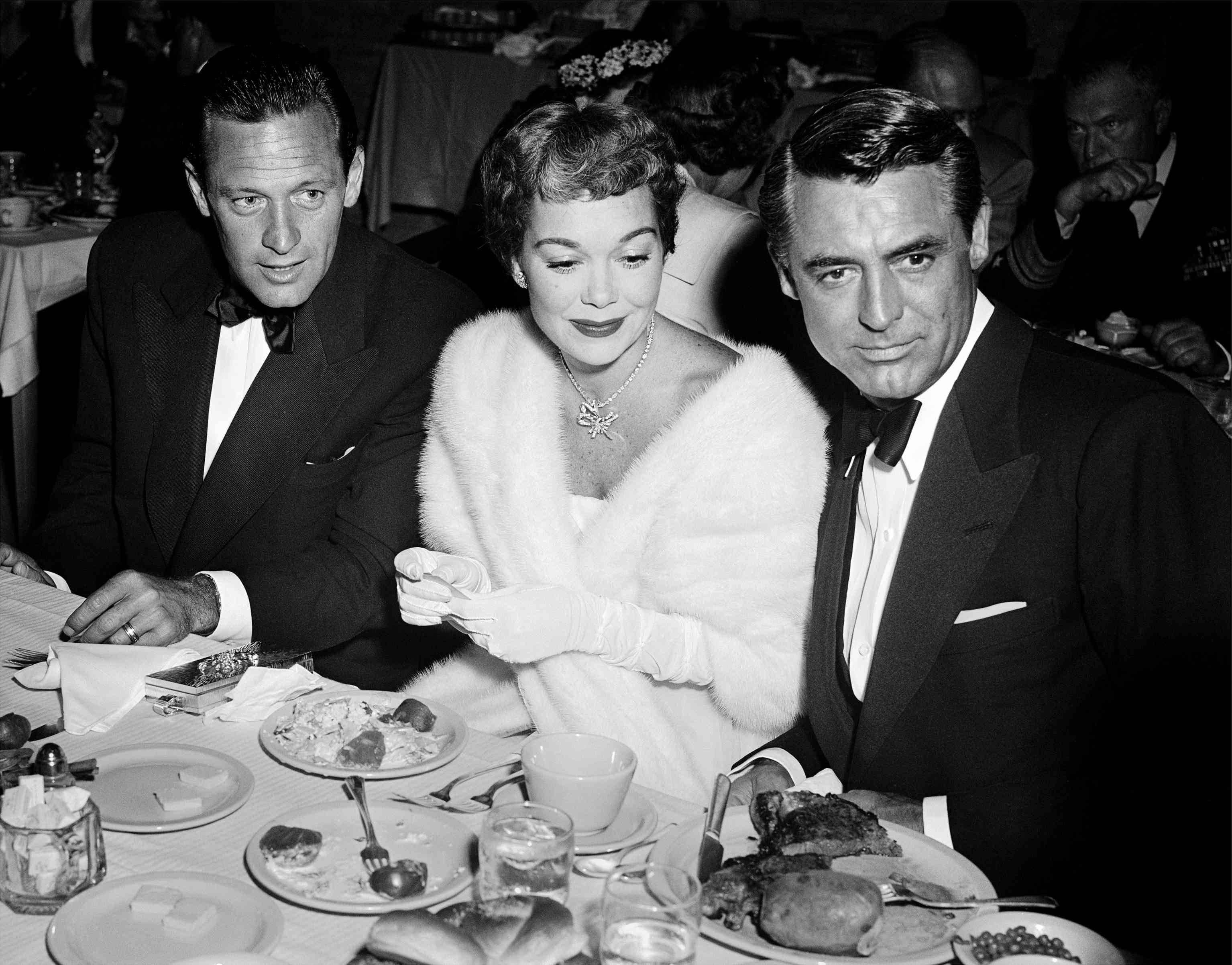 Frank Worth Black and White Photograph - Cary Grant, Jane Wyman, and William Holden Fine Art Print