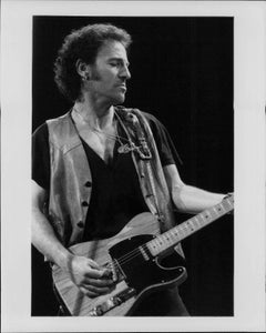 Bruce Springsteen Playing Guitar Vintage Original Photograph