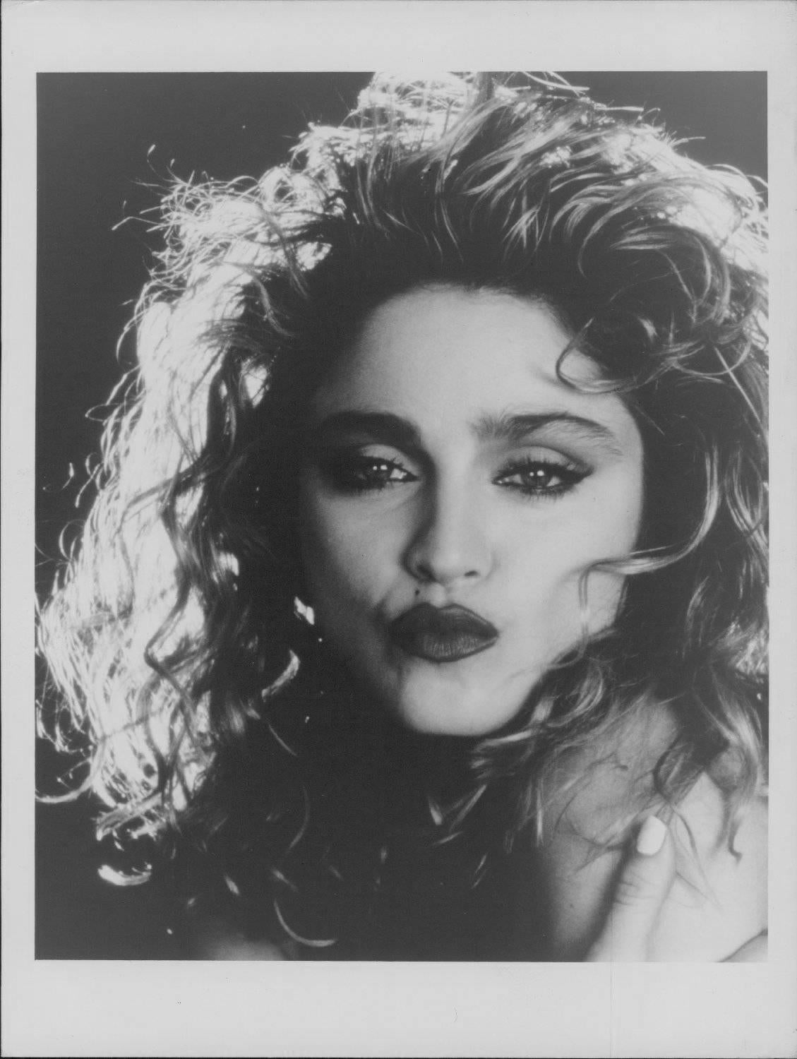 Ken Regan Black and White Photograph - Stunning Madonna Portait Vintage Original Print