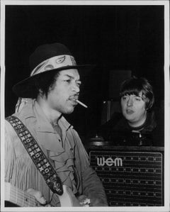 Jimi Hendrix Smoking Vintage Original Photograph