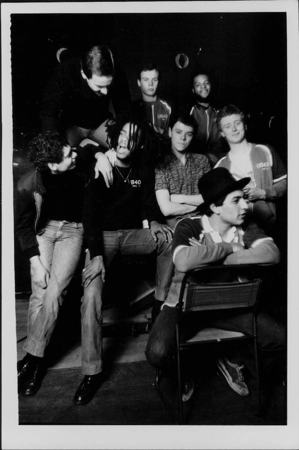 Paul Cox Black and White Photograph - UB40 Group Shot Vintage Original Photograph