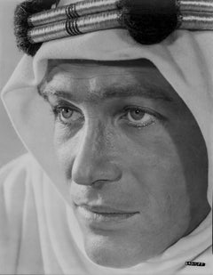 Vintage Peter O'Toole Close up from Lawrence of Arabia Fine Art Print