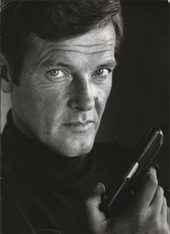 Roger Moore as James Bond Fine Art Print