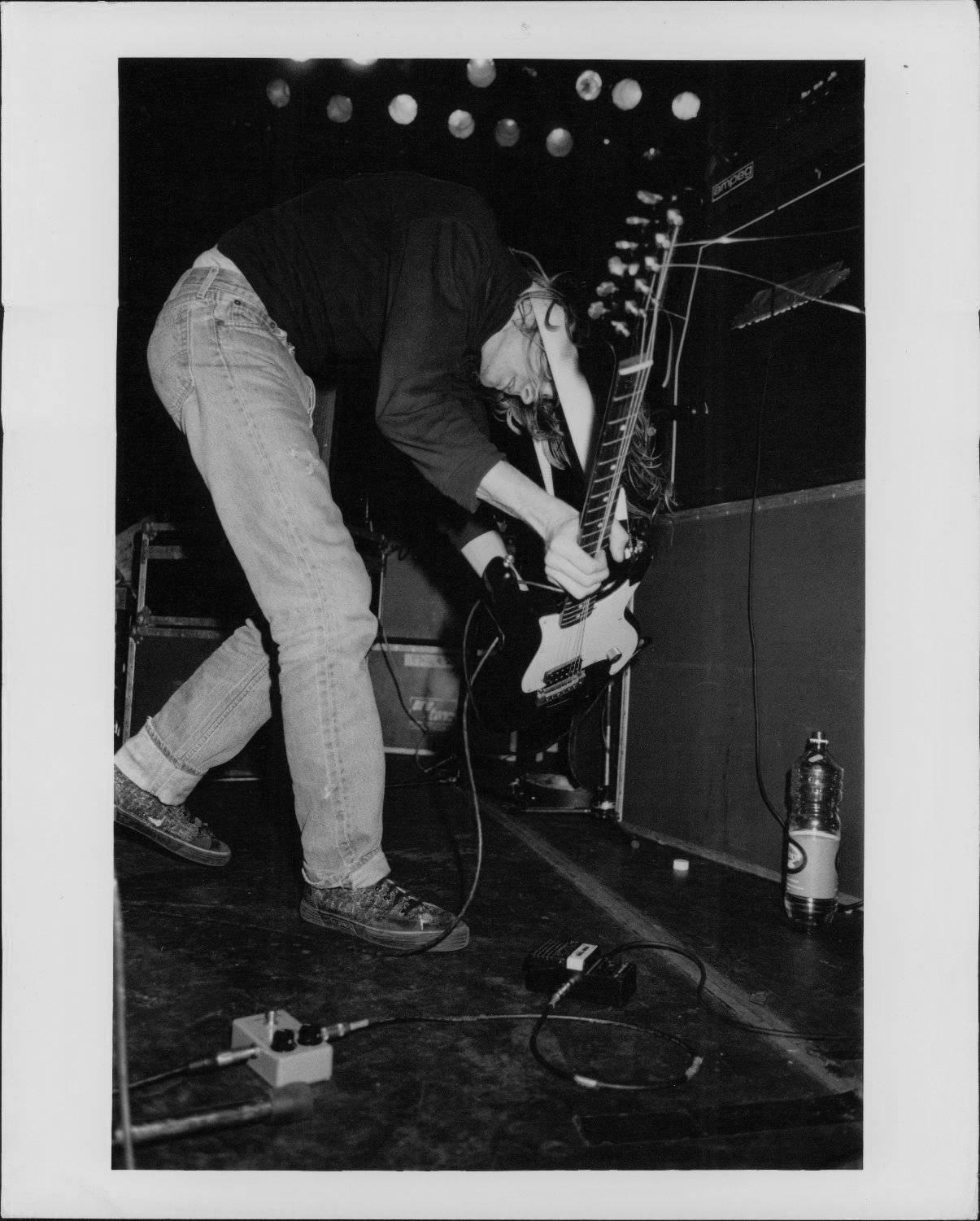 Tim Paton Black and White Photograph - Kurt Cobain and Nirvana Performing Vintage Original Photograph