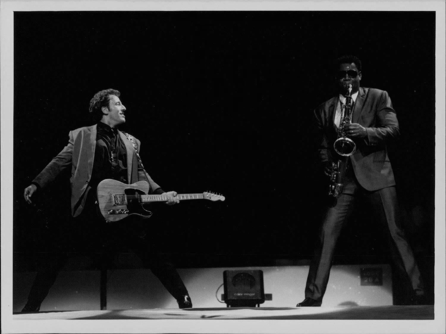 R.J. Capak Portrait Photograph - Bruce Springsteen with Sax Player Vintage Original Photograph