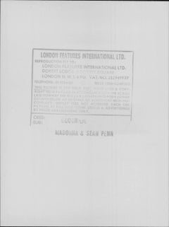 Madonna and Sean Penn Vintage Original Photograph