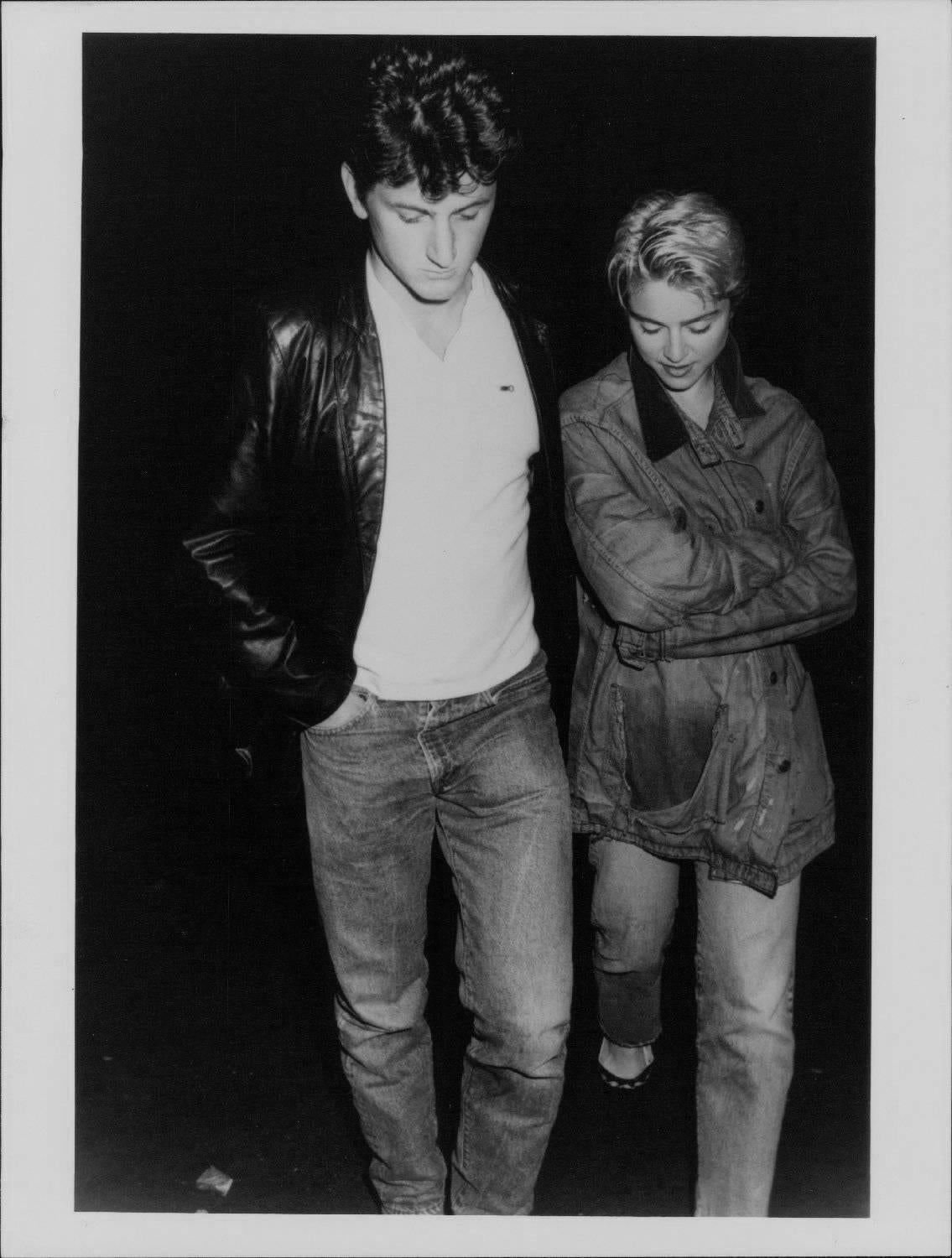 Unknown Black and White Photograph - Madonna and Sean Penn Vintage Original Photograph