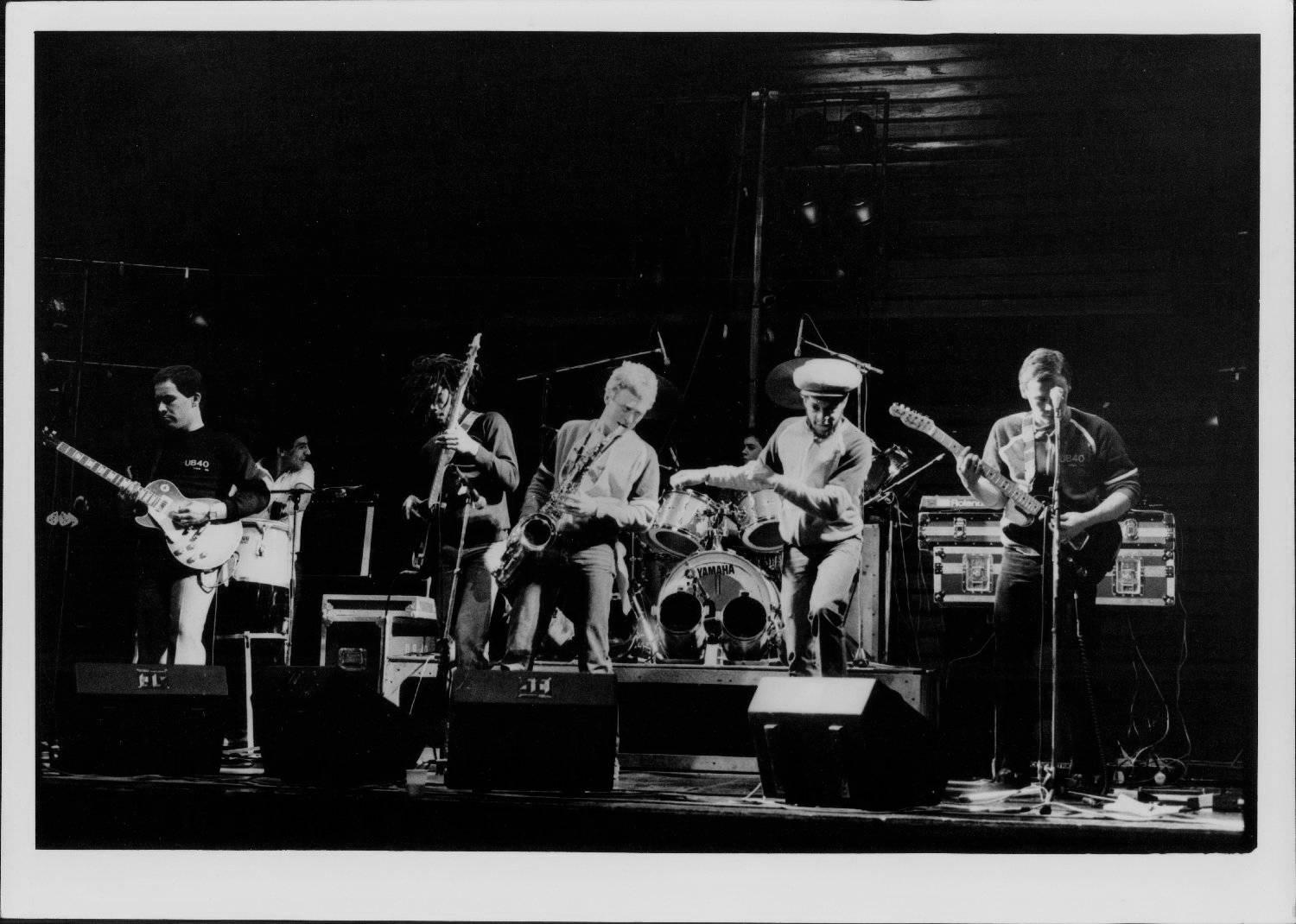 Paul Cox Black and White Photograph - UB40 in Concert Vintage Original Photograph