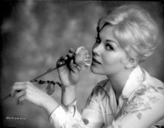 Vintage Kim Novak Smelling Rose Fine Art Print