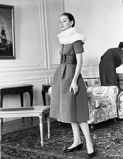 Vintage Audrey Hepburn on the set of "The Nun's Story" Fine Art Print