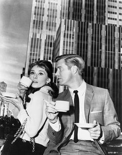 Audrey Hepburn & George Peppard "Breakfast at Tiffany's" Fine Art Print