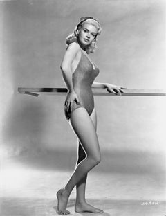 Vintage Jayne Mansfield Posed in Bathing Suit Fine Art Print