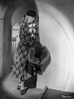 Bette Davis Leaning in Fur Fine Art Print