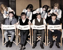 Vintage The Beatles Classic Mop Tops in Color Fine Art Print