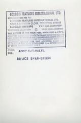 Bruce Springsteen Vintage Original Photograph