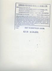 Keith Richards Vintage Original Photograph