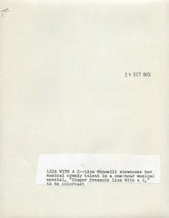 Liza Minelli Vintage Original Photograph