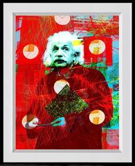 Albert Einstein Mixed Media 1