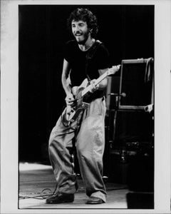 Bruce Springsteen Smiling on Stage Vintage Original Photograph