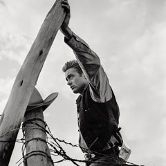 James Dean With Hand on Fence Fine Art Print