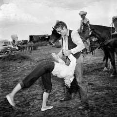 Elizabeth Taylor Flipping with James Dean Fine Art Print