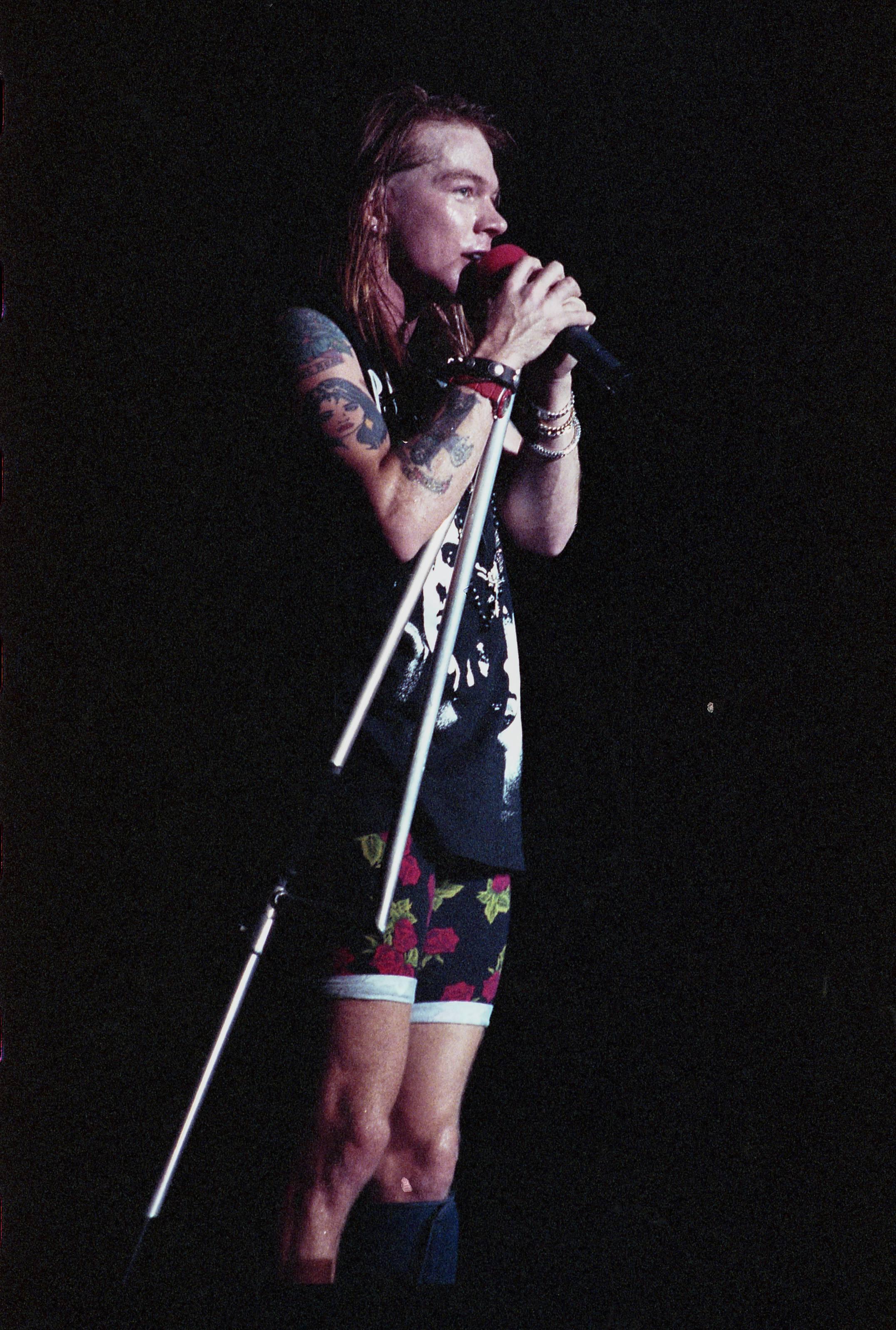 Tony Defilippis Portrait Photograph - Axel Rose, Guns N' Roses Live on Stage - I Fine Art Print