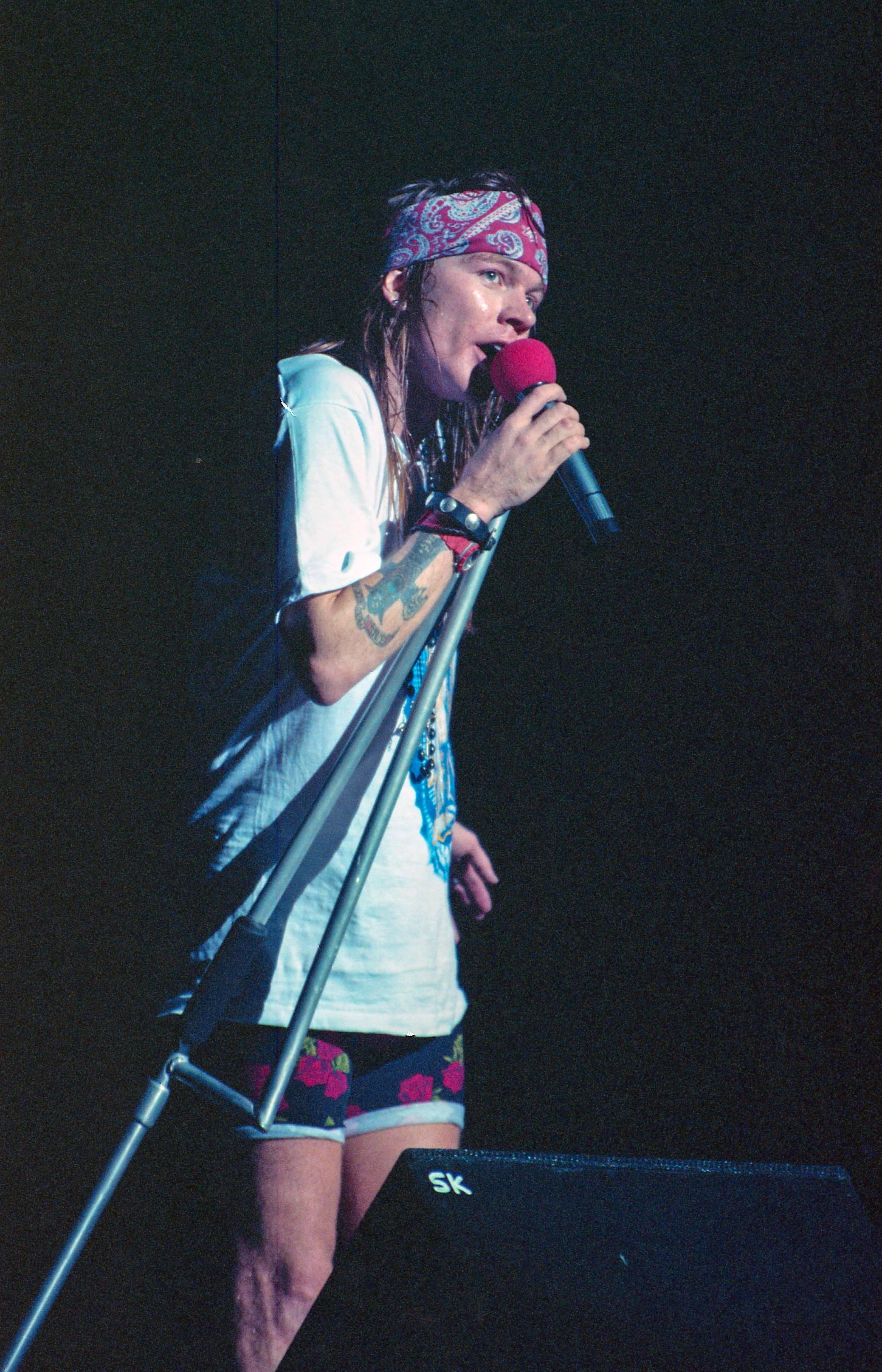 Tony Defilippis Portrait Photograph - Axel Rose, Guns N' Roses Live on Stage - III Fine Art Print