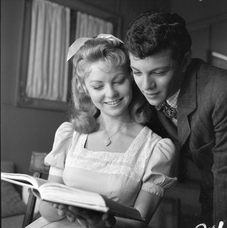Larry Barbier Frankie Avalon and Alana Ladd in "Guns of the