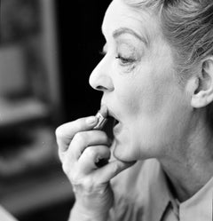 Bette Davis Applying Lipstick Fine Art Print