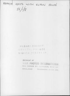 The Beach Boys with Elton John on Stage Vintage Original Photograph