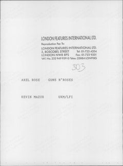 Young Axl Rose in Backwards Cap Vintage Original Photograph