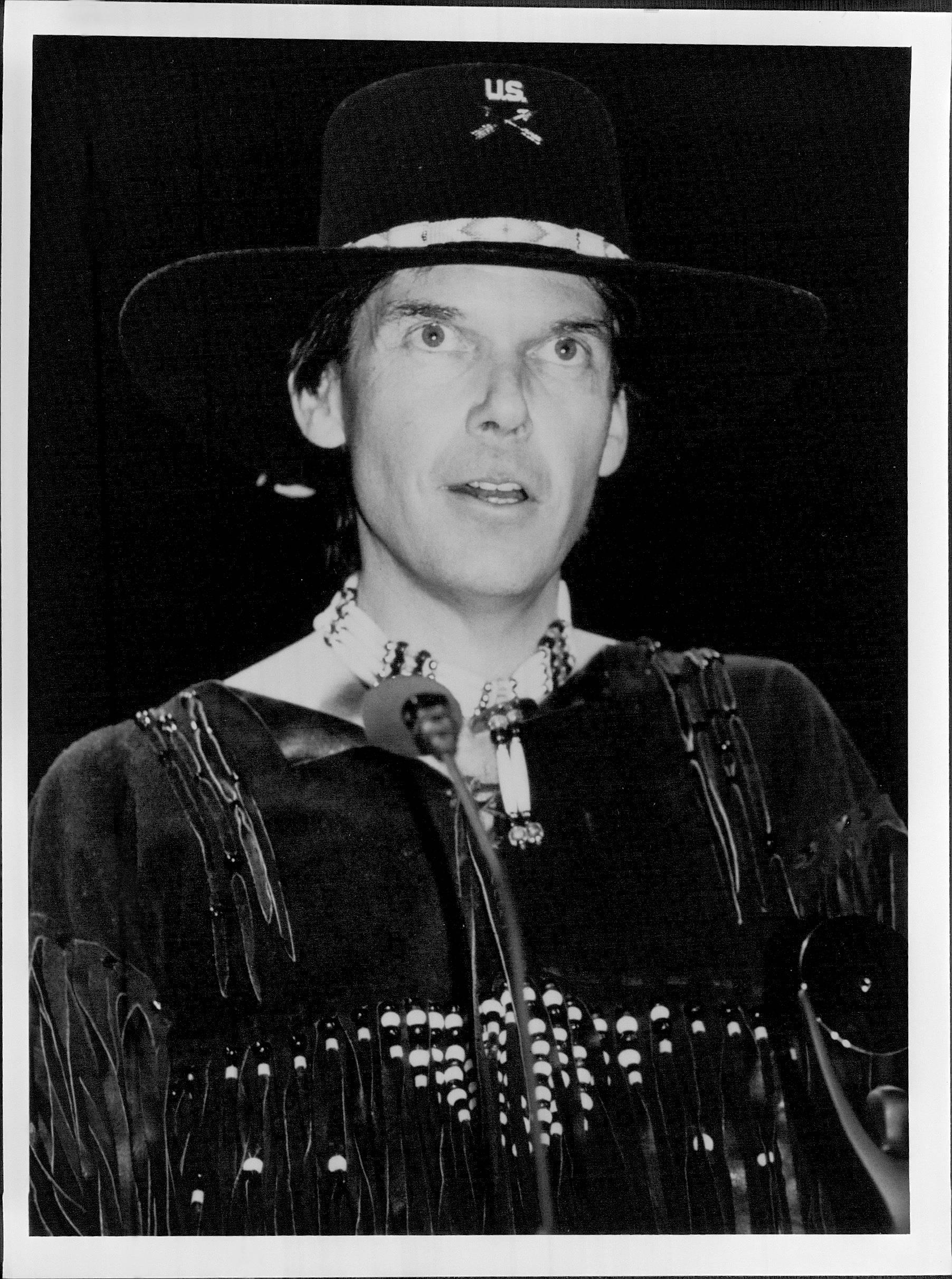 R.J. Capak Portrait Photograph - Neil Young in Costume Vintage Original Photograph