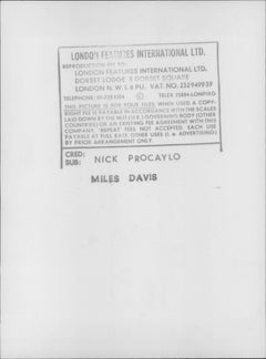 Miles Davis Playing Trumpet Original Vintage Photograph